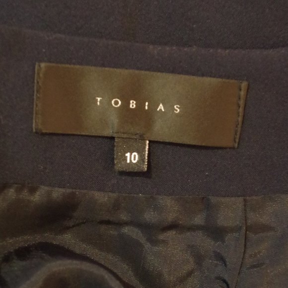 Tobias Dark Navy Flared Midi Skirt- Sz. 10 - Picture 4 of 4